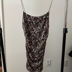Leopard Print Slip Dress